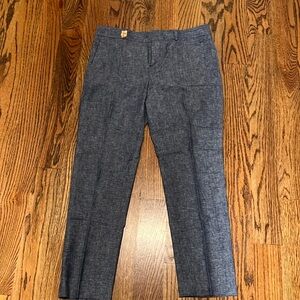 Size 4/Banana Republic Factory/Chambray Linen Ankle Pant